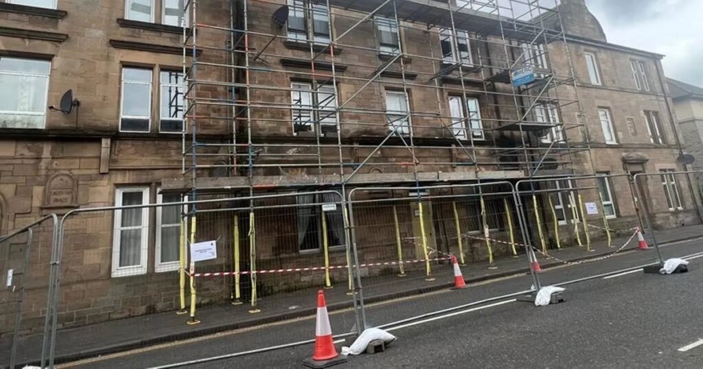 News: Eighteen properties evacuated and road closed as safety zone placed under St Ninians site