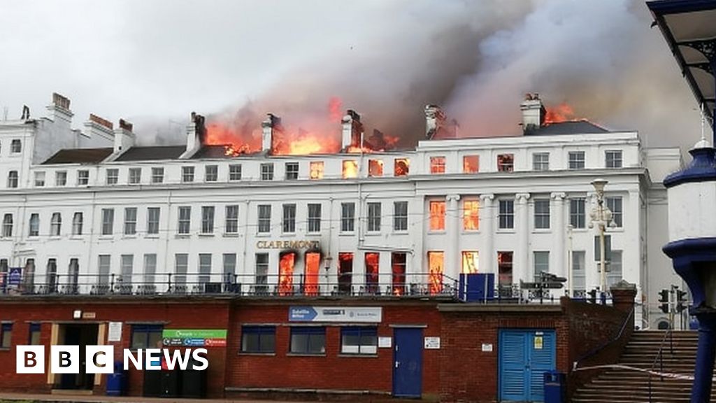 News: Eastbourne fire: Claremont Hotel engulfed in flames