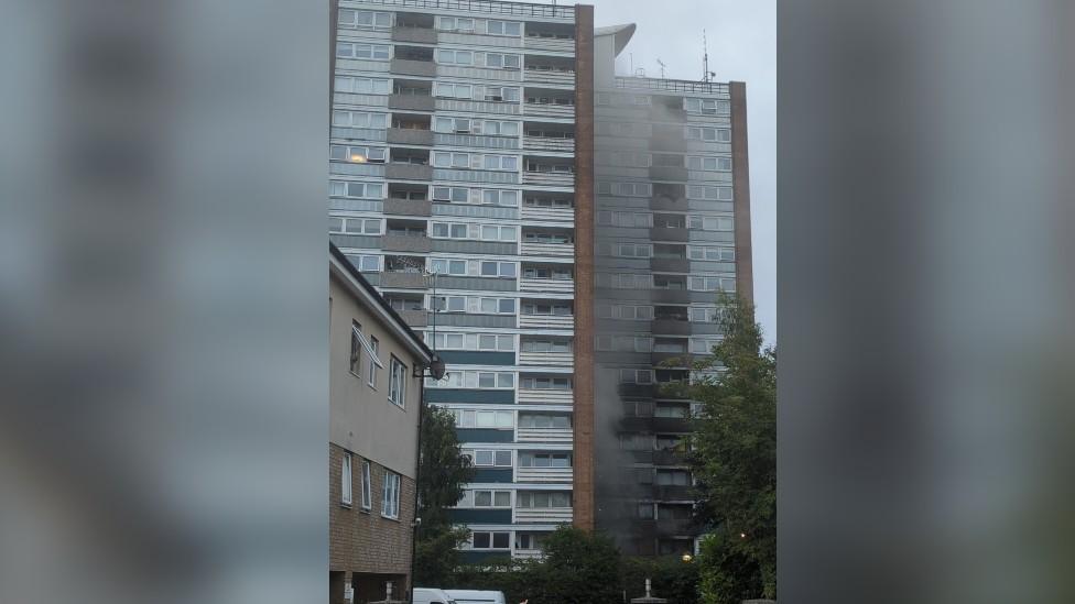 News: Watford tower block fire sees 94 flats evacuated