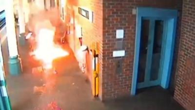 News: Ferocious blaze as e-bike explodes at Sutton railway station