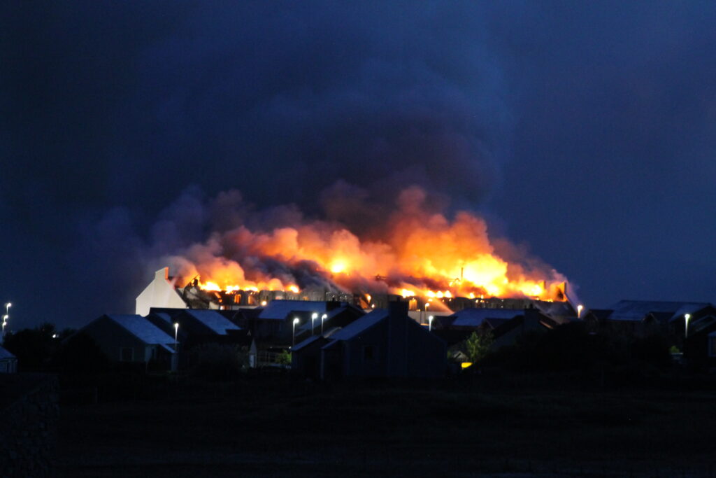News: All accounted for as fire destroys 100 room Moorfield Hotel