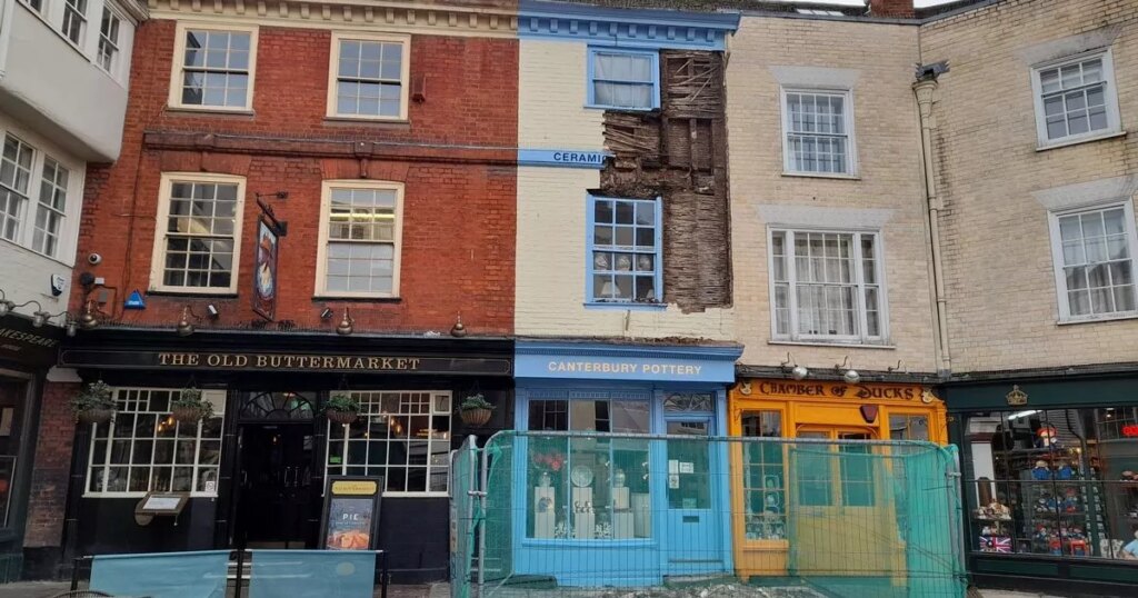 News: Pictures show aftermath of partial building collapse in Canterbury city centre