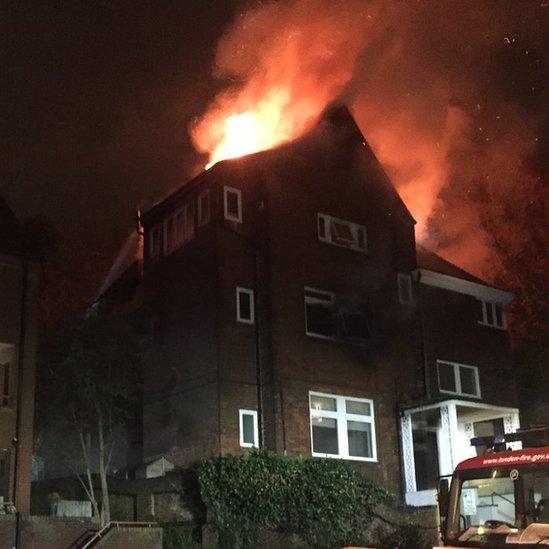 News: Hampstead fire: Woman dies in fire at block of flats