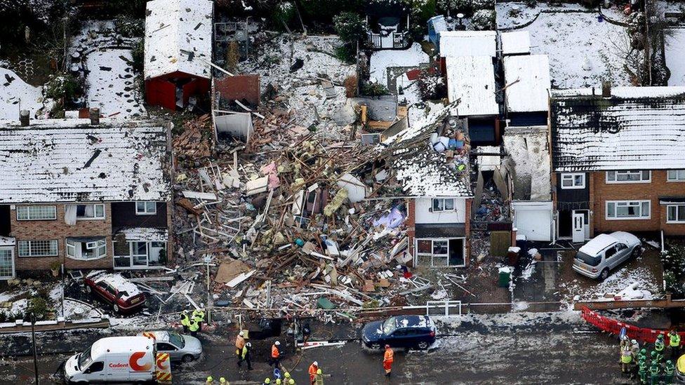 News: Birstall house explosion: Three hurt in gas blast
