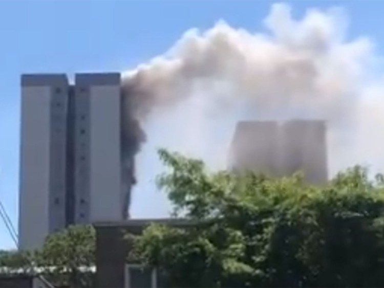 News: 58 firefighters tackling blaze in east London