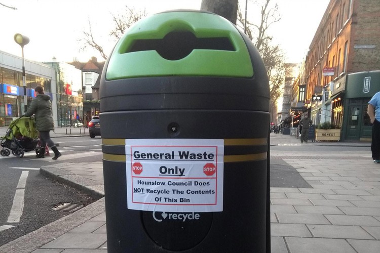 News: Recycling row erupts as London council admits all street bin rubbish goes to landfill