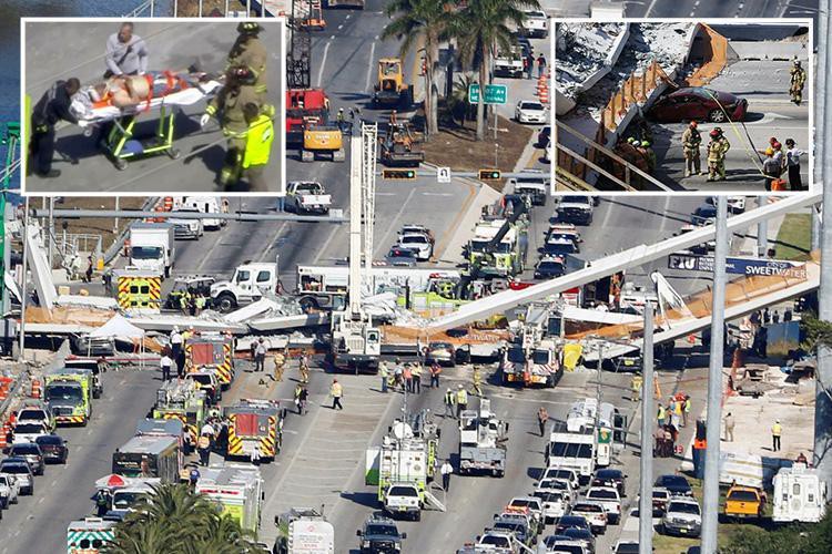 News: Florida bridge collapses ‘killing up to ten people and injuring many others’