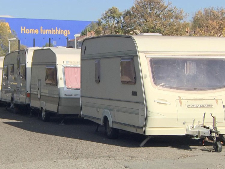 News: Desperate to stay dry, hundreds living in cars and caravans across UK