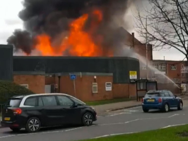 News: Fire breaks out at Leicester warehouse