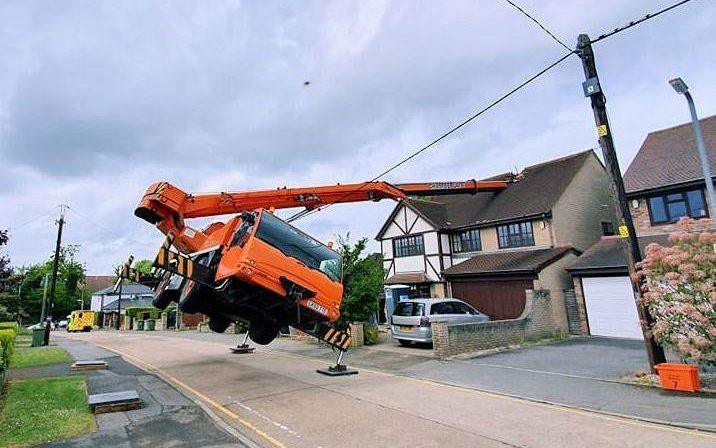 News: Crane driver trapped after machine falls on house in Millionaire’s Row