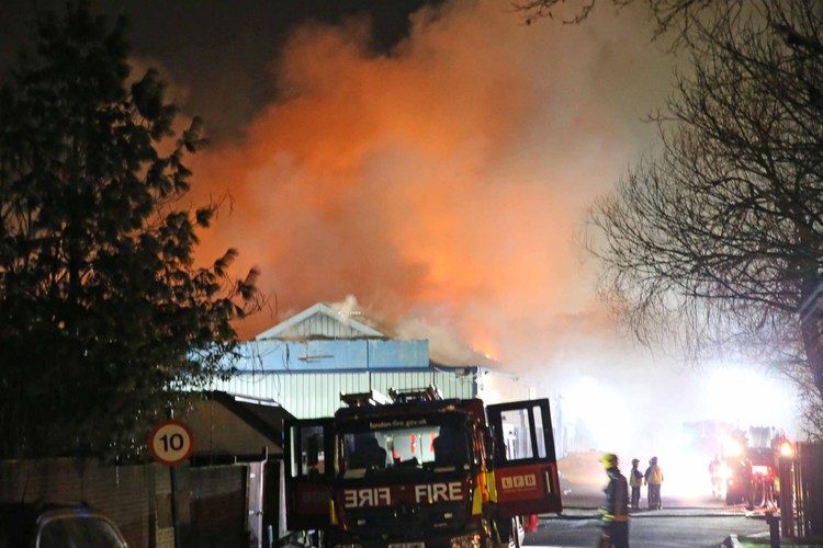 News: Northolt fire: Smoke visible for miles as 120 firefighters tackle huge blaze at industrial estate