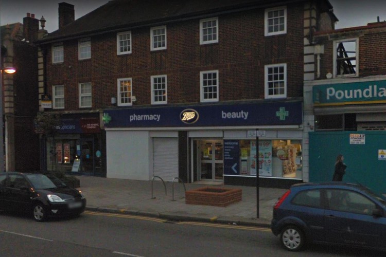 News: Two people injured after Boots sign falls from shop front in Chingford