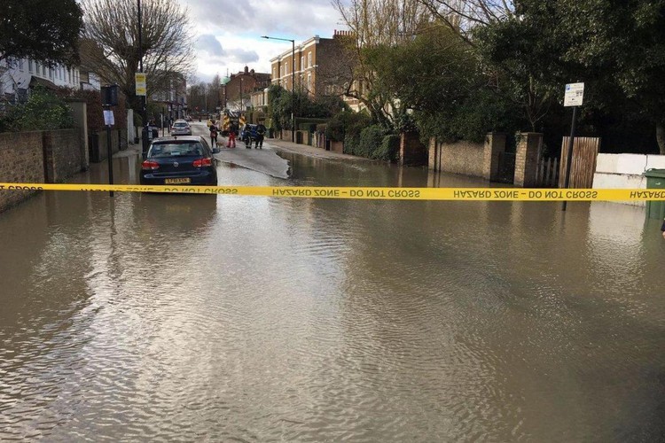 News: Brixton flooding: Homes without water as third pipe in London ruptures in a week
