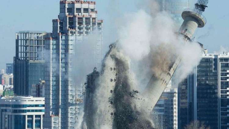 News: Giant Russian TV tower demolished ahead of 2018 World Cup