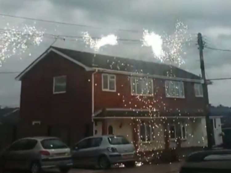 News: Sparks fly as power lines malfunction in Essex