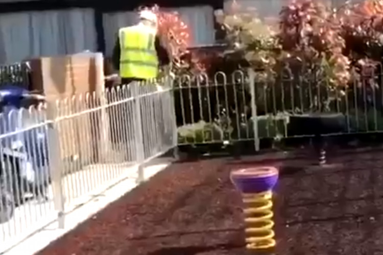 News: Wall between play areas at London housing development taken down
