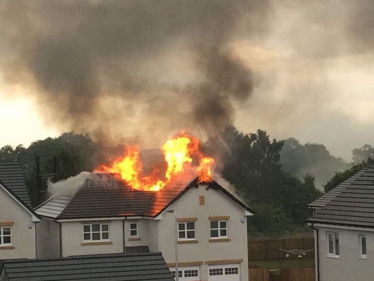 News: House destroyed by fire after lightning strike