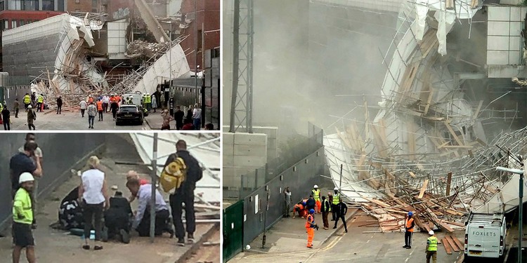 News: At least two injured as building site collapses in huge cloud of dust