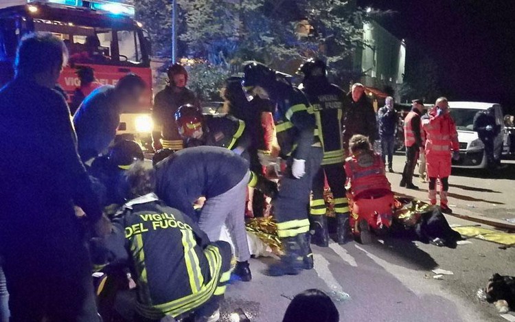 News: Italy nightclub stampede leaves six dead and dozens injured