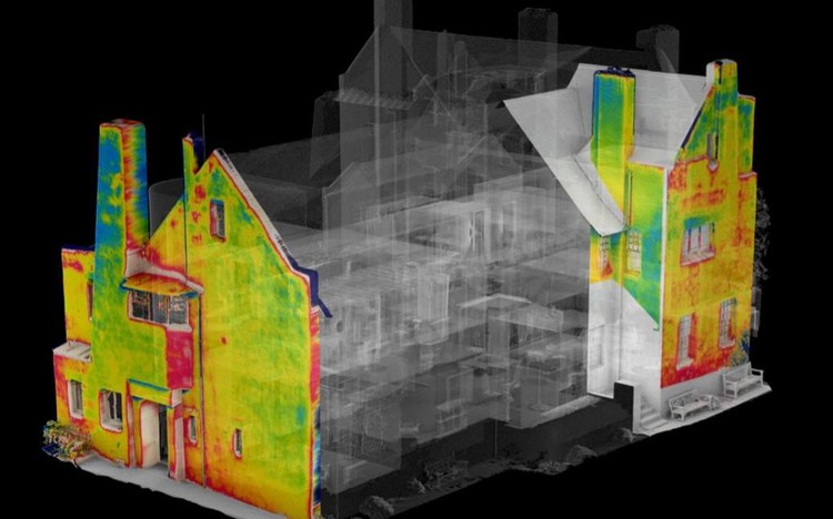 News: Thermal images disclose extensive damage to The Hill House, Charles Rennie Mackintosh’s ‘domestic masterpiece’
