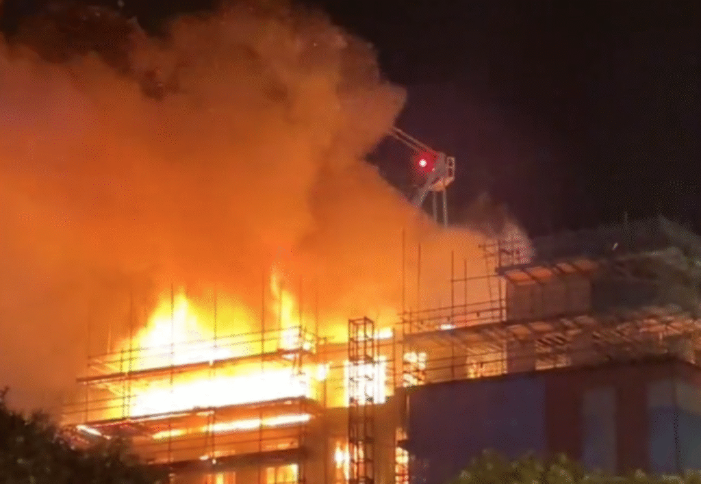 News: Fire rips through £62m Robertson site in Leeds