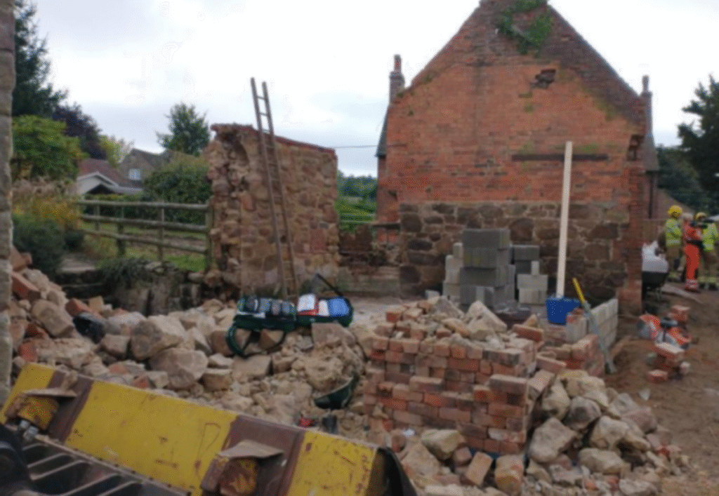 News: Builder crushed and blinded in wall collapse