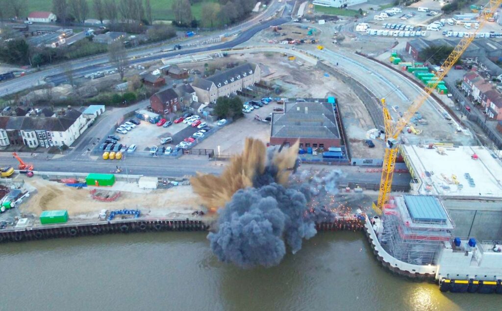 News: WW2 bomb explodes at Great Yarmouth construction site
