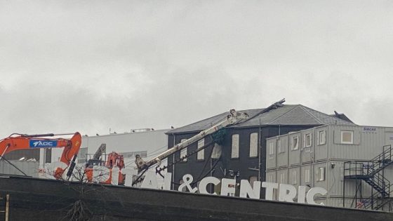 News: Toppled piling rig causes road closure in Stoke-on-Trent